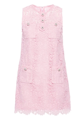 Self-Portrait A-line lace minidress - Pink