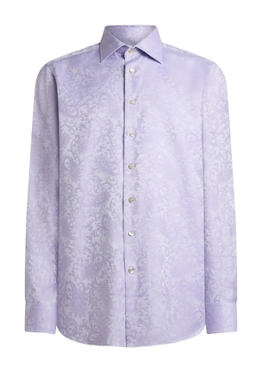 ETRO paisley cotton jacquard shirt - Purple