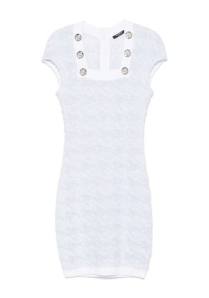 Balmain tweed mini dress - Blue