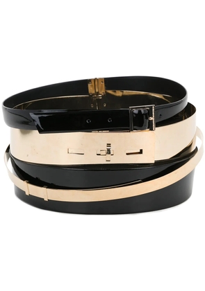 Alexandre Vauthier multi layer belt - Black