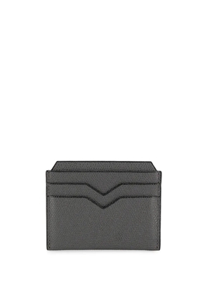 Valextra textured leather cardholder - Grey