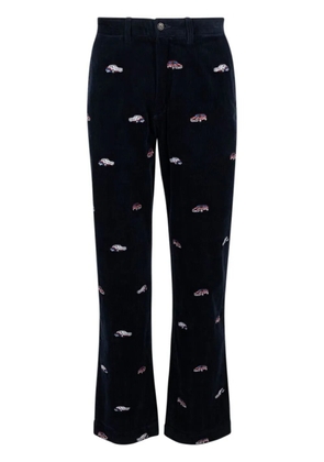 Palace x Ralph Lauren GTI embroidered corduroy trousers - Blue