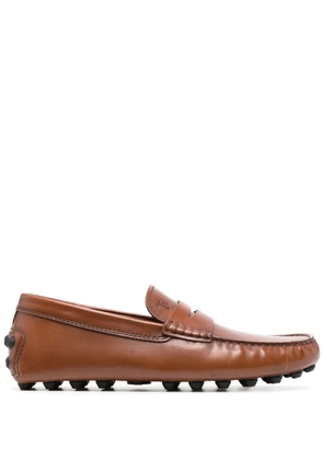 Tod's Gommino Bubble leather driving moccasins - Brown