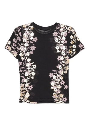 Cynthia Rowley foil-print T-shirt - Black