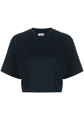 Heron Preston embroidered-logo cropped T-shirt - Black