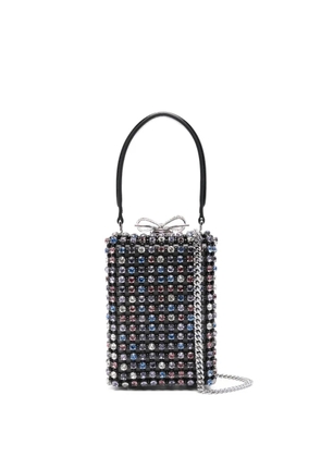 Self-Portrait micro crystal-embellished tote bag - Black
