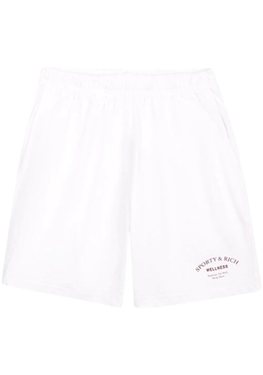 Sporty & Rich Wellness Studio cotton shorts - White