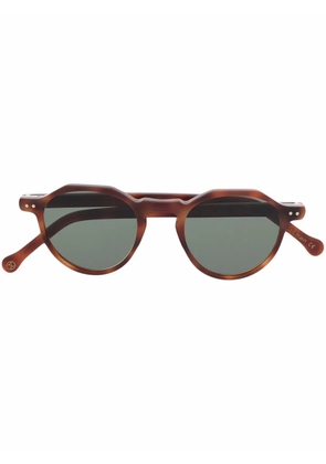 Lesca Icon round-frame sunglasses - Brown