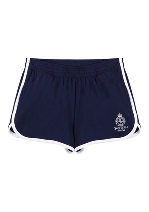 Sporty & Rich logo-embroidered shorts - Blue