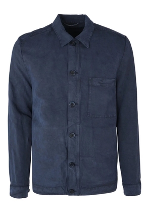 120% Lino buttoned giacca jacket - Blue