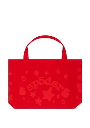 SP5DER Beluga star-print tote bag - Red