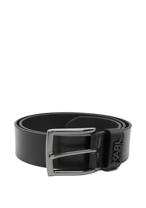 Karl Lagerfeld logo buckle belt - Black