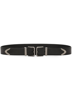 Dolce & Gabbana buckle-fastening leather belt - Black