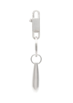 Rick Owens Teardrop logo-engraved keyring - Silver
