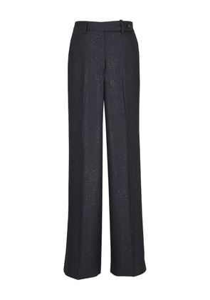 Kiton glitter-detailing trousers - Black