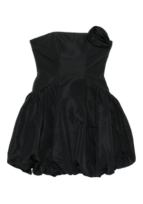 Cult Gaia flower strapless mini dress - Black