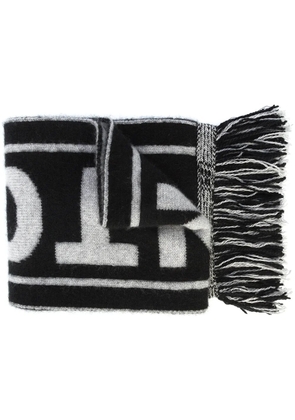 The Elder Statesman The Elder Statesman x NBA Spurs logo scarf - Black