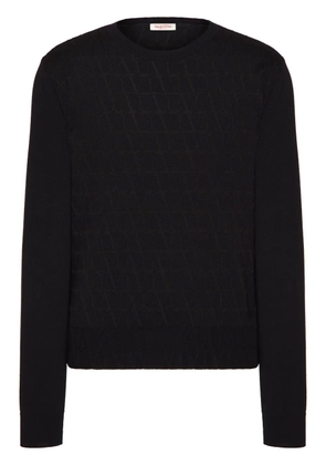 Valentino Garavani Toile Iconographe wool jumper - Black