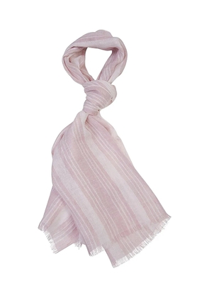 Eleventy striped lurex scarf - Pink