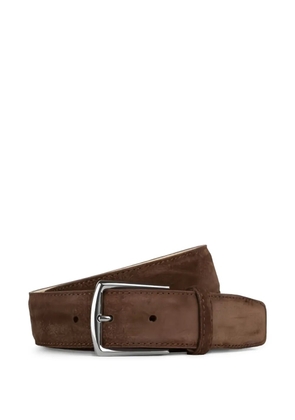 Aurélien suede buckle belt - Brown