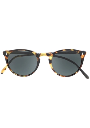 Oliver Peoples tortoiseshell round frame sunglasses - Brown
