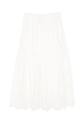 Bambah Eyelet maxi skirt - White