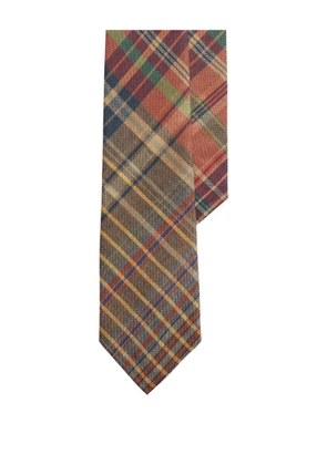 Polo Ralph Lauren plaid linen tie - Green
