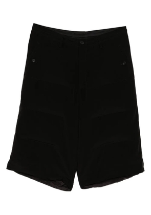 Yohji Yamamoto padded shorts - Black