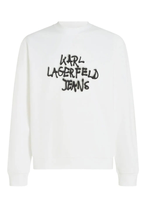 Karl Lagerfeld Jeans graffiti-print sweatshirt - White