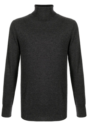 N.Peal fine knit roll neck jumper - Grey