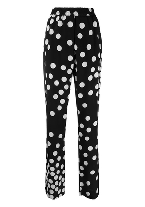 Valentino Garavani polka-dot straight-leg trousers - Black