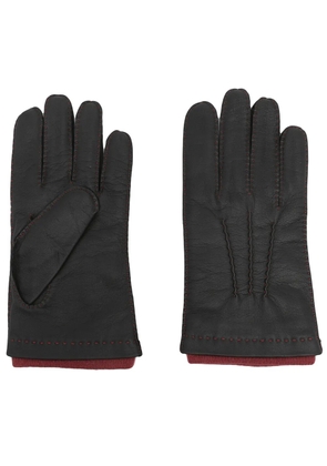 N.Peal Westminster leather gloves - Black