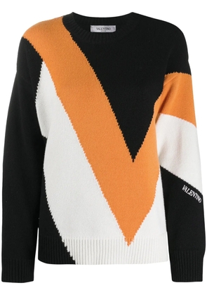 Valentino Garavani intarsia knit jumper - Black