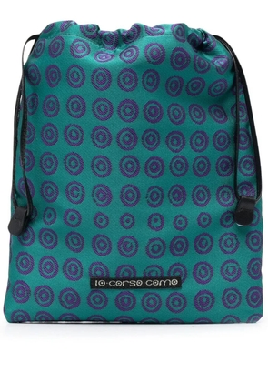 10 CORSO COMO geometric-print makeup bag - Blue