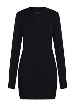 AMIRI long-sleeve mini dress - Black