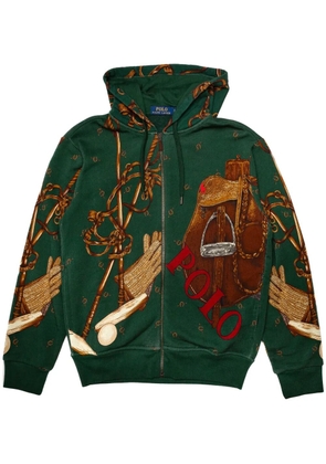 Polo Ralph Lauren logo-print zip-up sweatshirt - Green
