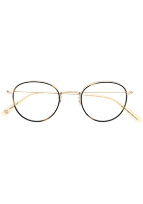Garrett Leight Paloma oversized round glasses - Gold