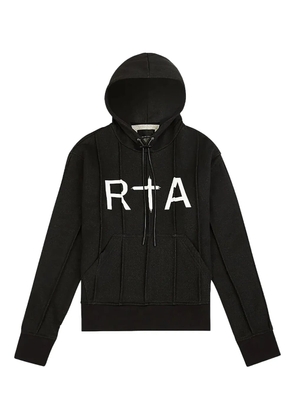RTA logo-print hoodie - Black