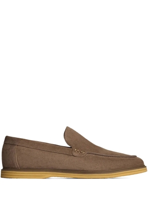 12 STOREEZ suede loafers - Brown