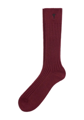 AMI Paris Ami De Coeur cotton socks - Red