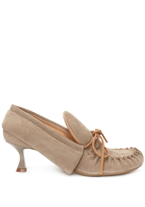 JW Anderson suede moccasin pumps - Neutrals