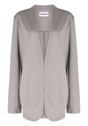Attachment V-neck cotton blazer - Grey
