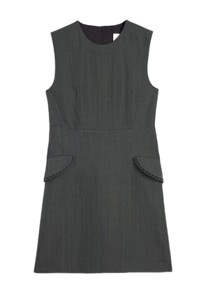 Jil Sander lace-trim pocket mini dress - Grey