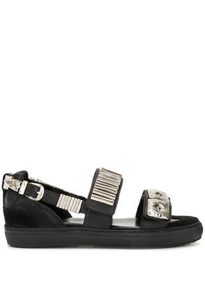 Toga Pulla embellished flat sandals - Black