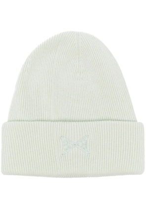 Barrie embroidered-logo knit beanie - Green