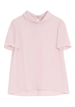 Valentino Garavani hook-and-eye georgette top - Pink
