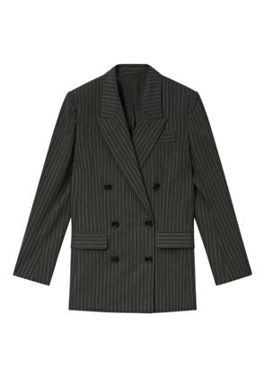 ISABEL MARANT Jevima pinstripe double-breasted blazer - Grey