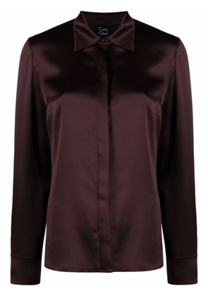 Carine Gilson long-sleeve silk pyjama top - Red