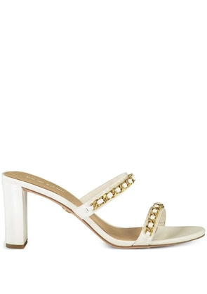 Veronica Beard 76mm Gretchen chain-embellished sandals - Neutrals