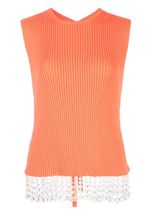 Opening Ceremony beaded open-back top - Orange